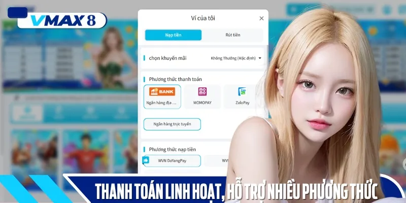 vmax8 thanh toán