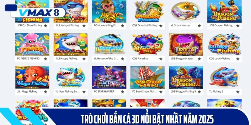 bắn cá 3d đổi thưởng top game