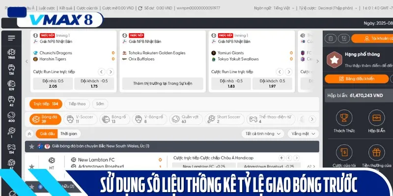 kèo giao bóng thống kê