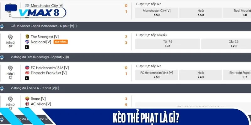 kèo thẻ phạt là gì